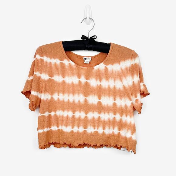 Billabong Breezy By Tee Small Tie Dye Cotton Blend Crop Top Indie Earth Girl Y2K - Picture 1 of 2